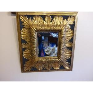 Gilded Wooden Mirror Italy XVII Later Gilding